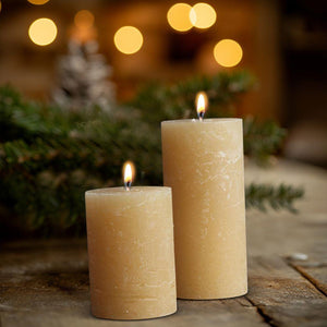 Rustic Pillar Candle