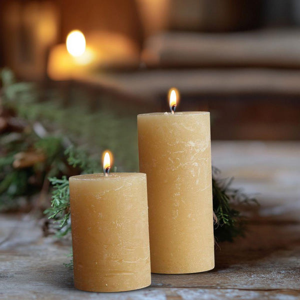 Rustic Pillar Candle