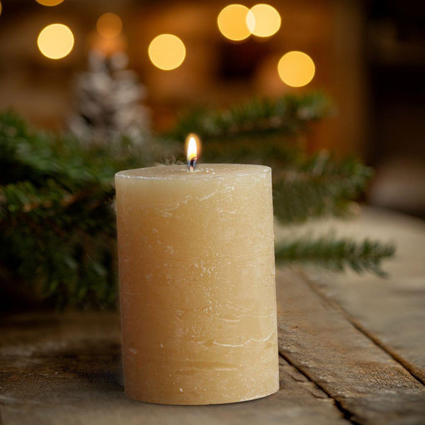 Rustic Pillar Candle