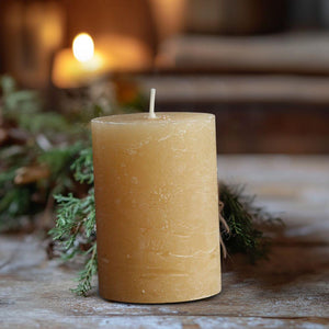 Rustic Pillar Candle