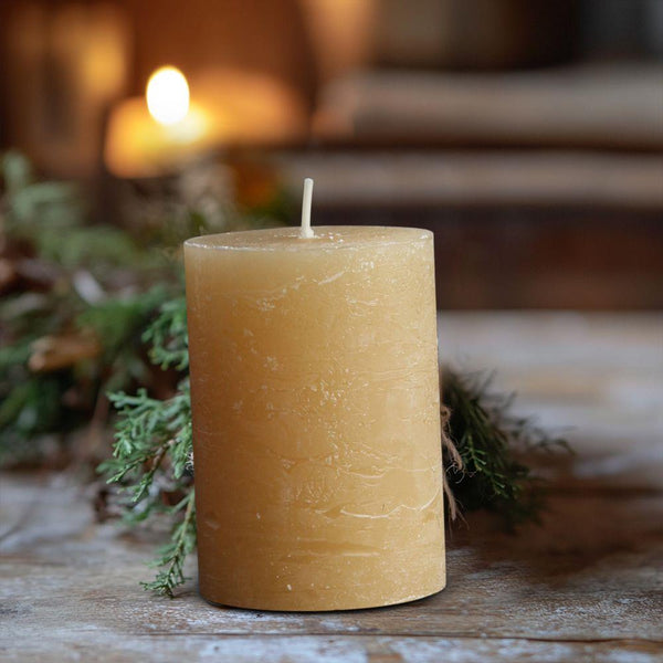 Rustic Pillar Candle