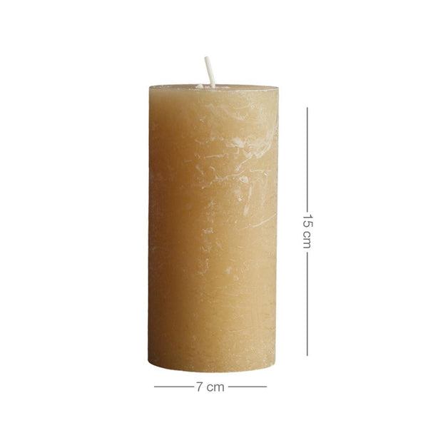 Rustic Pillar Candle