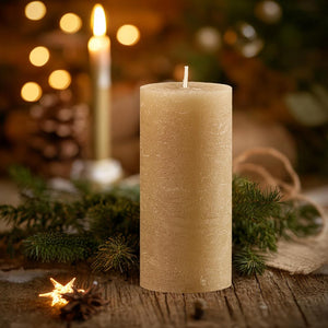 Rustic Pillar Candle