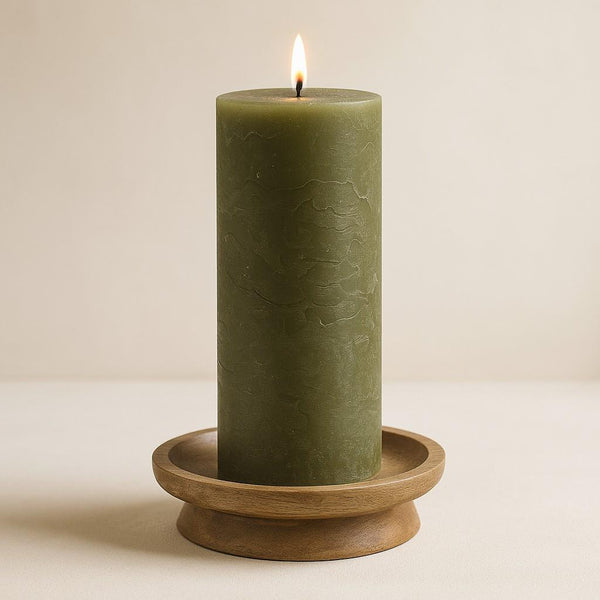 Rustic Pillar Candle