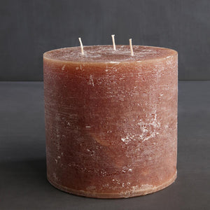 Rustic Pillar 3 Wick Candle