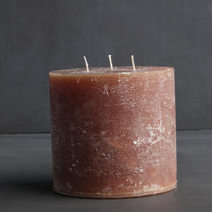 Rustic Pillar 3 Wick Candle