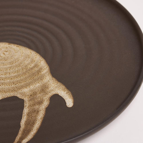 Rustica Dinner Plate - Brown Natural Detail - 27 cm