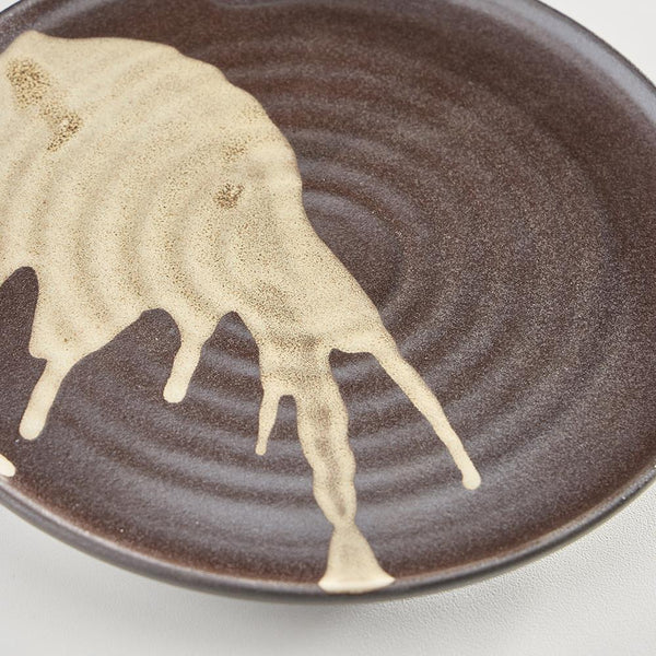 Rustica Dinner Plate - Brown Natural Detail - 27 cm