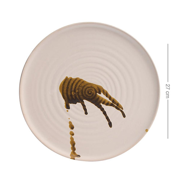 Rustica Dinner Plate - White Natural Detail - 27 cm