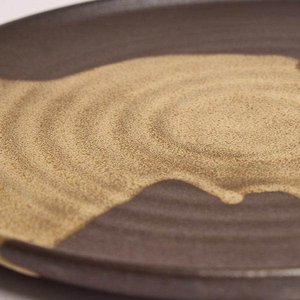 Rustica Side Plate - Brown Natural Detail - 21 cm