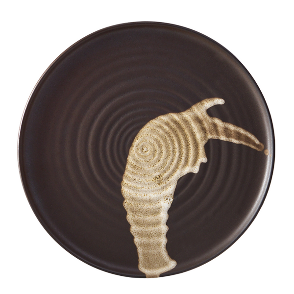 Rustica Side Plate - Brown Natural Detail - 21 cm