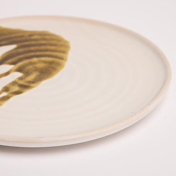 Rustica Side Plate - White Natural Detail - 21 cm
