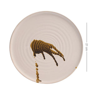 Rustica Side Plate - White Natural Detail - 21 cm