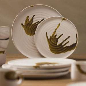 Rustica Side Plate - White Natural Detail - 21 cm