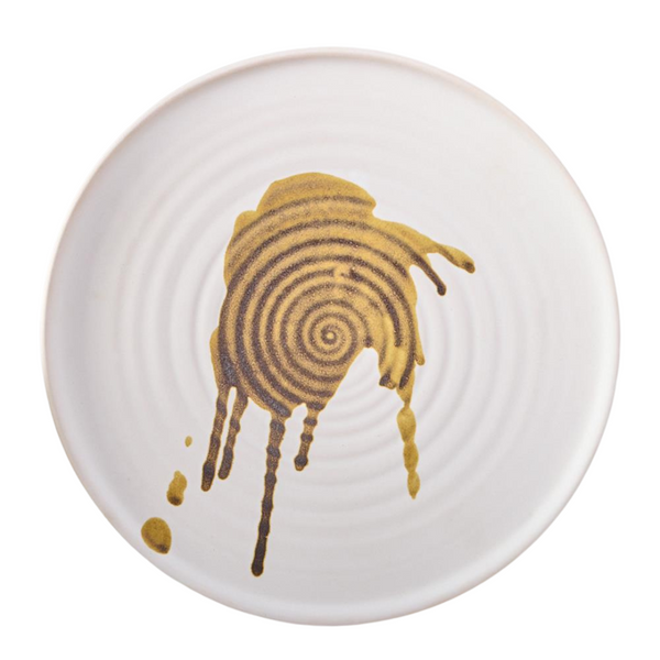 Rustica Side Plate - White Natural Detail - 21 cm