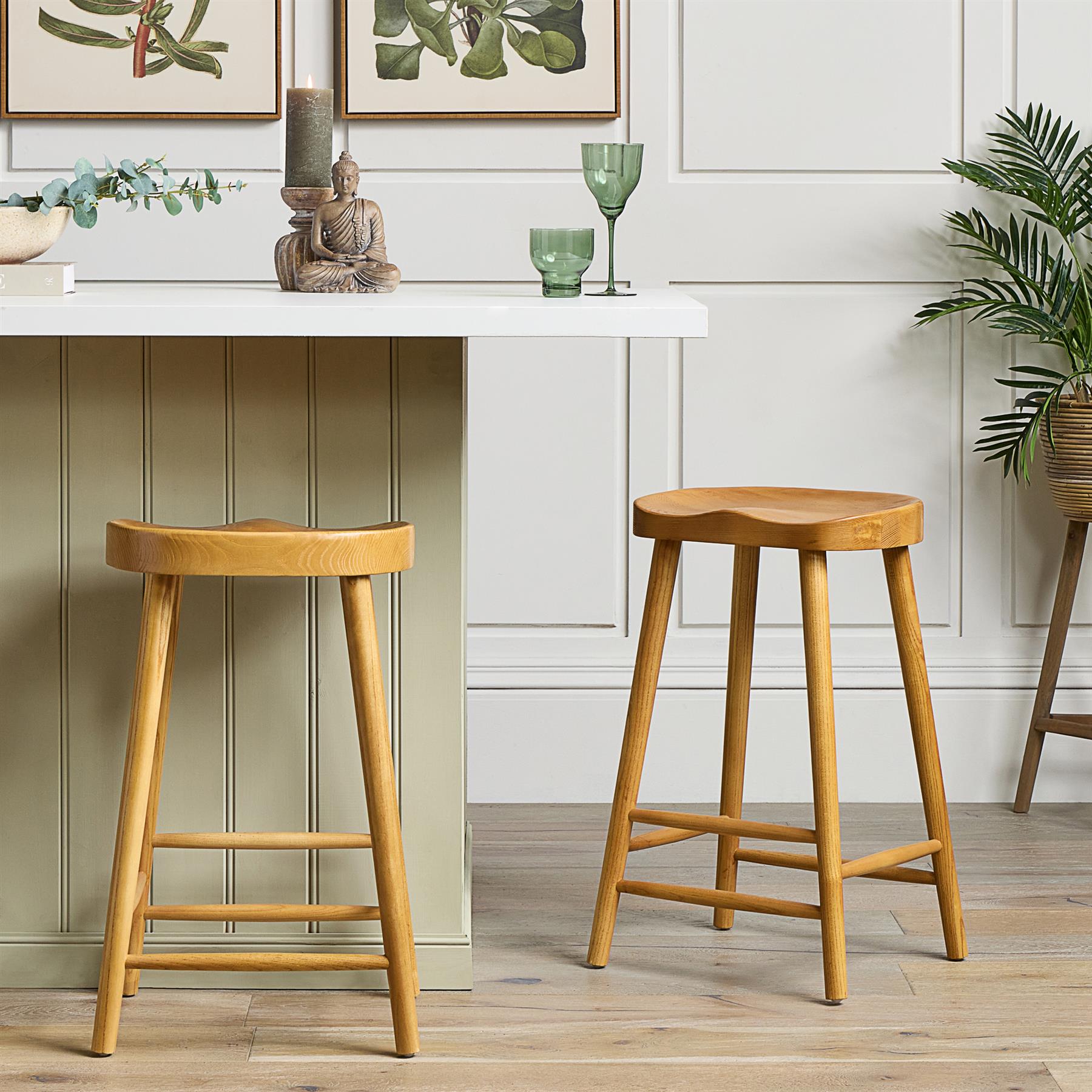 Shaker Bar Stool - Oak