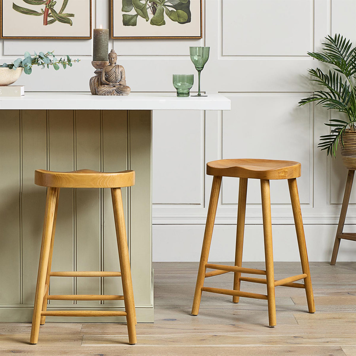 Shaker Bar Stool - Oak