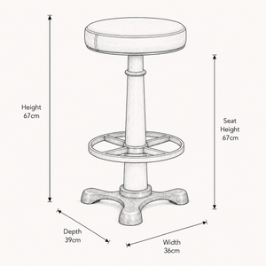 Singer Bar Stool - 67cm