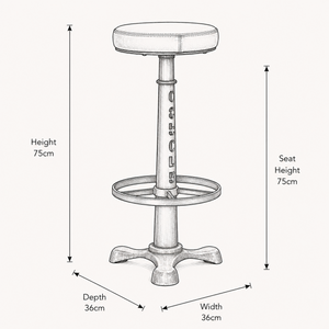 Singer Bar Stool - 75cm