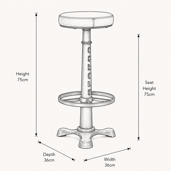 Singer Bar Stool - 75cm