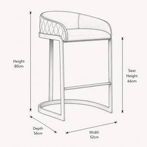Spinningfields Bar Stool - 66cm