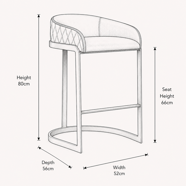 Spinningfields Bar Stool - 66cm