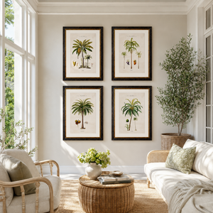 Studies of Palm Trees Framed Wall Art - Set of 4 x 70cm