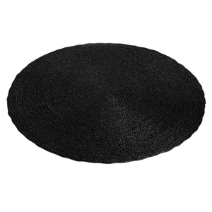 Sun Round Rug - Black