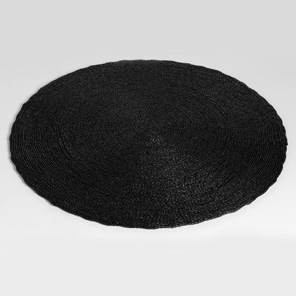Sun Round Rug - Black