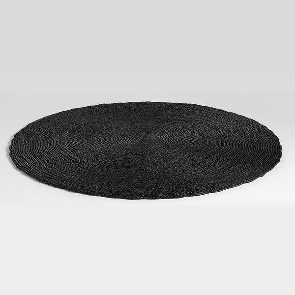 Sun Round Rug - Black