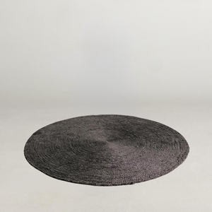 Sun Round Rug - Black