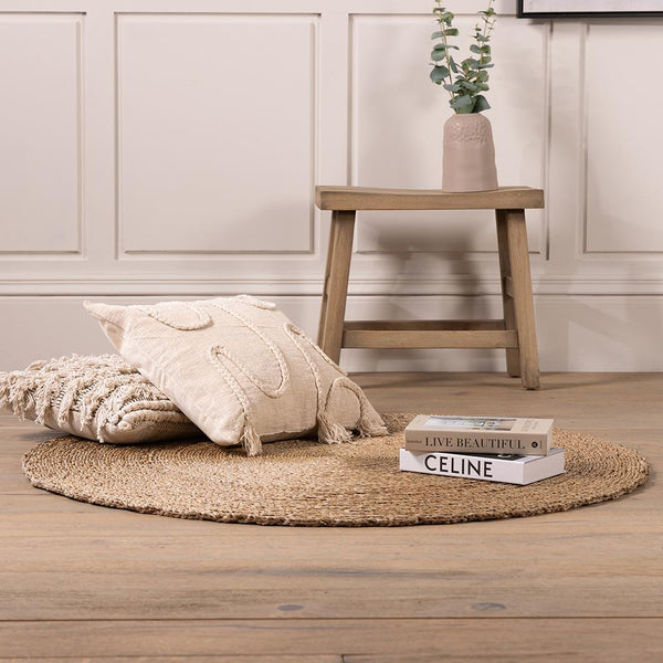 Sun Round Rug - Natural