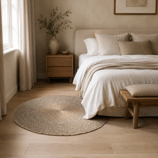 Sun Round Rug - Natural