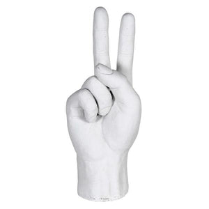 White Resin Hand Ornament